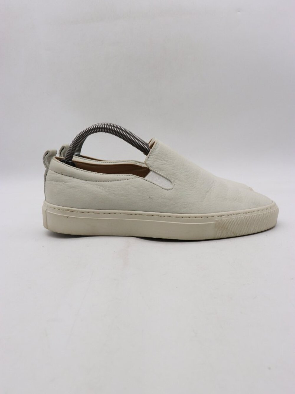 Koio Garda Slip On Shoes Men's EU 41 White Cream Nubuck Leather Casual Shoes
